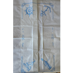 Paper - Disposable Paper Tablecloth with 2 ply (PE)  1 meter x 1 meter - Image 3